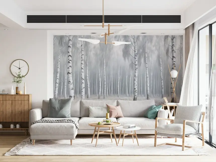 Birch Whispers Wall Mural