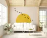 Sunrise Flock Wall Mural 8