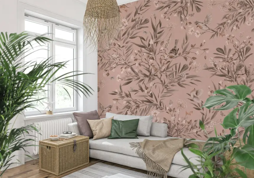 Birds & Botanicals Wall Mural