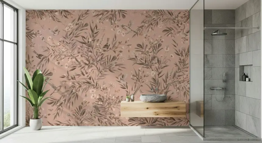 Birds & Botanicals Wall Mural