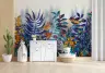 Colourful Stylized Birds and Foliage Wall Mural 6