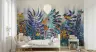 Colourful Stylized Birds and Foliage Wall Mural 4