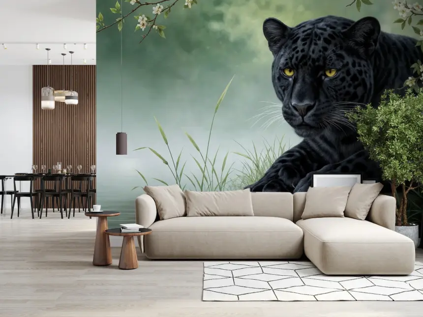 Black Panther Calm Wall Mural