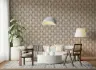 Art Deco Floral Beige Wallpaper 7