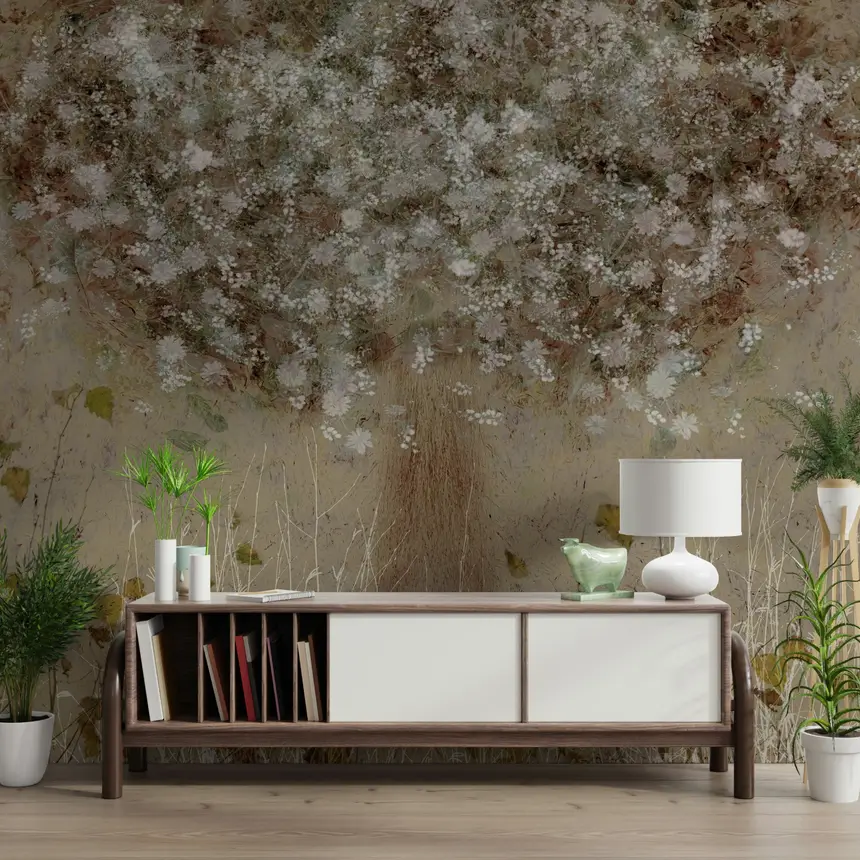 Painted Blossom Wall Mural -2166271