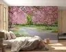 Pink Cherry Blossom Garden Wall Mural 8