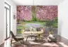 Pink Cherry Blossom Garden Wall Mural 7