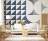 Contemporary Geometric Triangles and Arcs Wallpaper 7