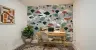 Teal Terracotta Irregular Terrazzo Pattern Wallpaper 7