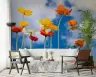 Vibrant Poppy Flower Wall Mural 7