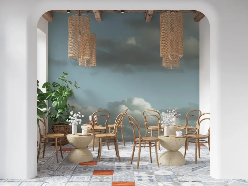 Blue Sky Wall Mural