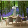Forest Path Bluebell Flower Wall Mural 6
