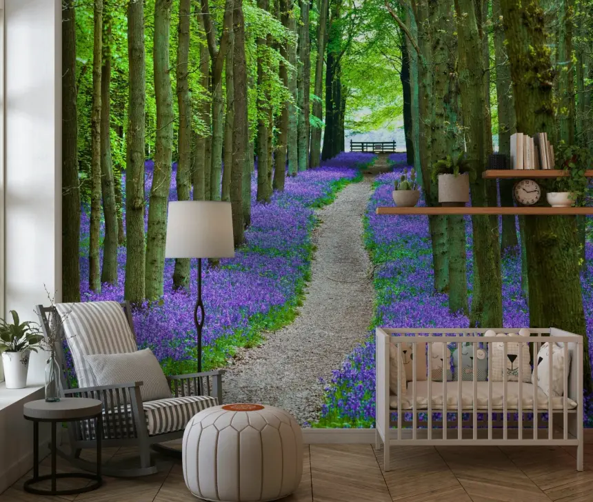 Bluebell Trail Wall Mural
