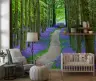 Forest Path Bluebell Flower Wall Mural 8