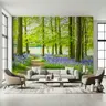 Enchanting Bluebell Forest Path Wall Mural 8