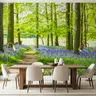 Enchanting Bluebell Forest Path Wall Mural 7