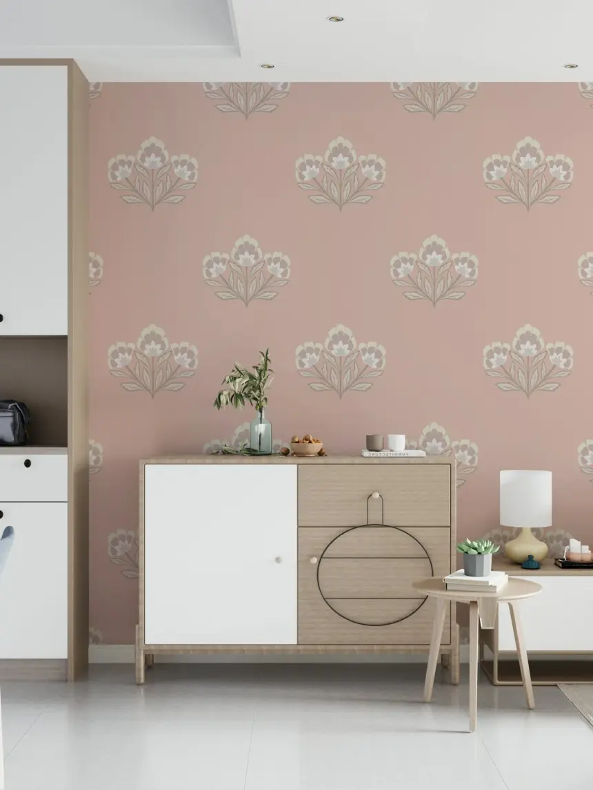 Blush Blooms Wallpaper
