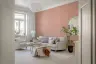 Blush Pink Hand Sketched Tile Pattern Wallpaper 6