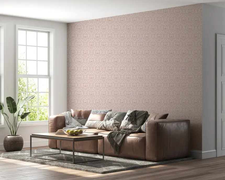 Blush Damask Dream Wallpaper
