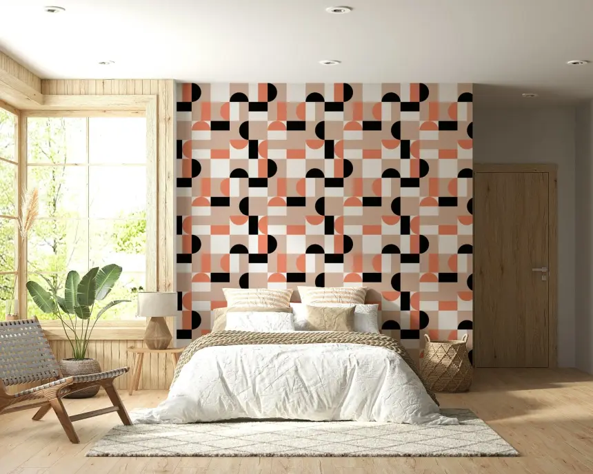 Blush Geometry Wallpaper