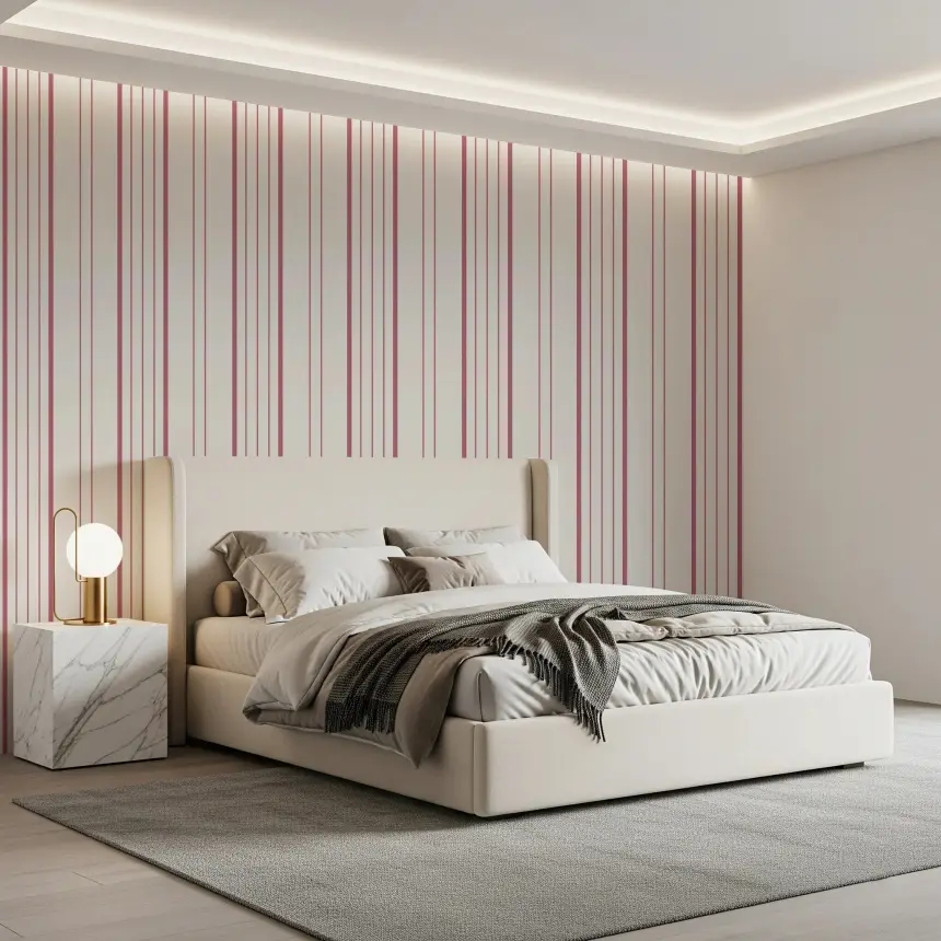 Blush Stripes Wallpaper