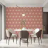 Geometric Sunburst Pink Wallpaper 8