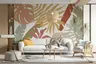 Sage Ochre Terracotta Layered Tropical Wallpaper Mural 7