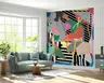 Abstract Geometric Memphis Style Wall Mural 6