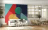 Geometric Colour Block Wall Mural 6