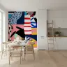 Modern Abstract Patchwork Wall Mural 7