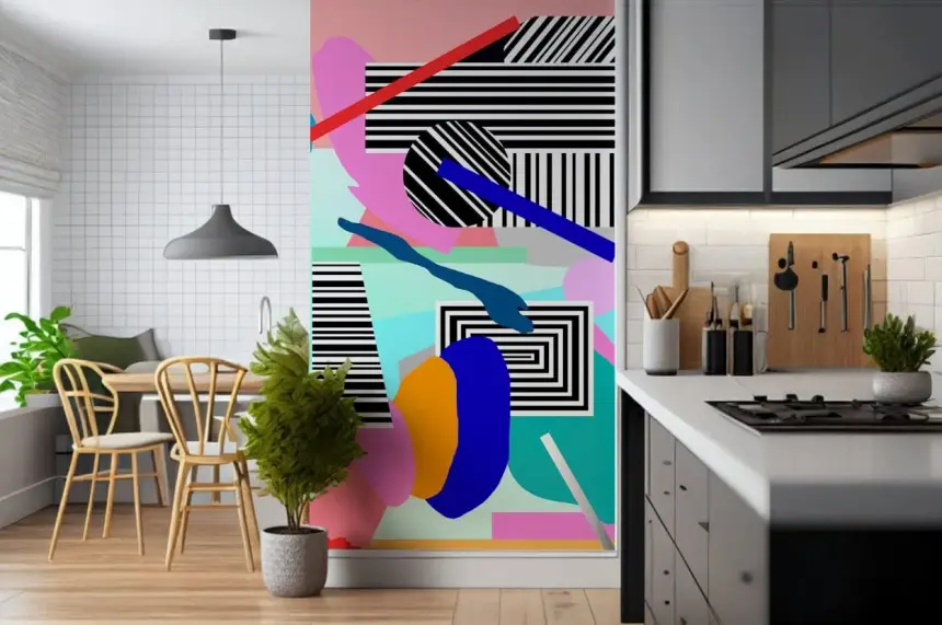 Pop Geometry Wall Mural