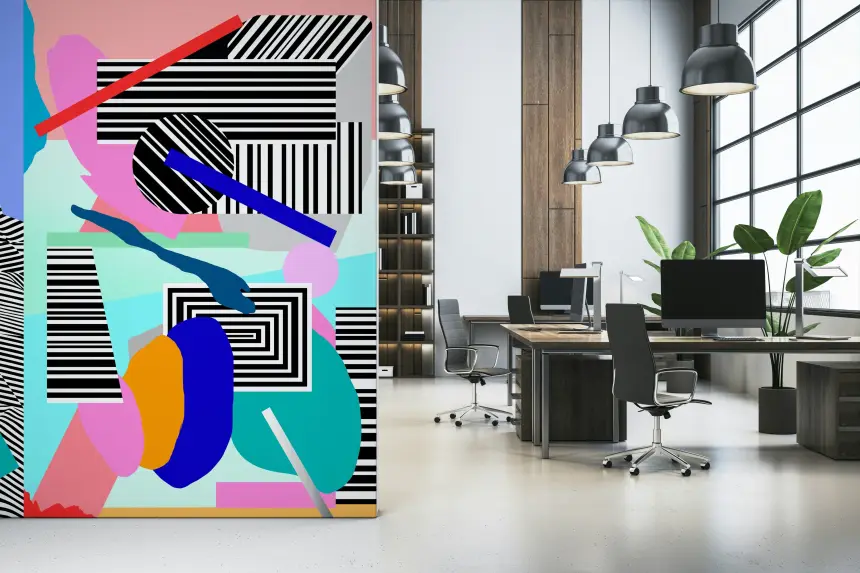 Pop Geometry Wall Mural