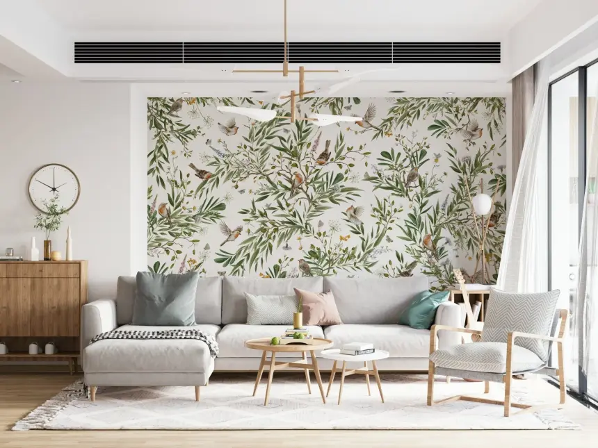 Botanical Aviary Wall Mural