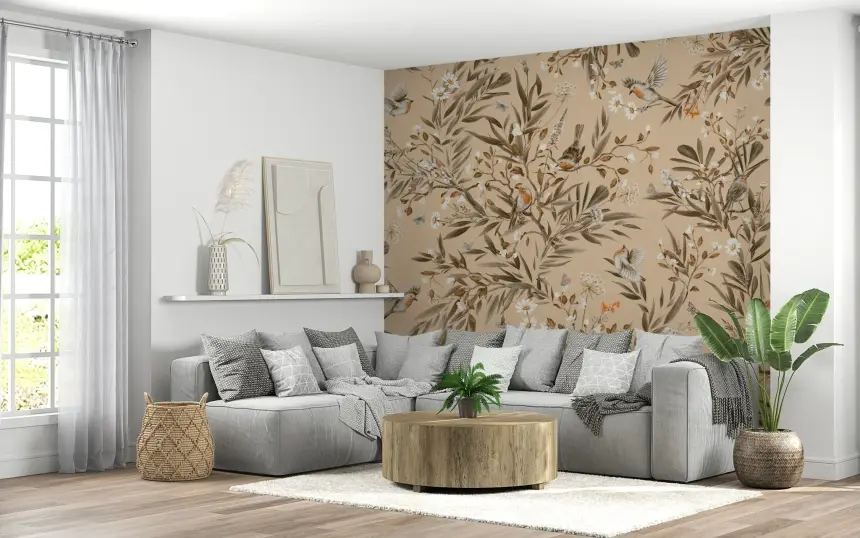 Botanical Birdsong Wall Mural
