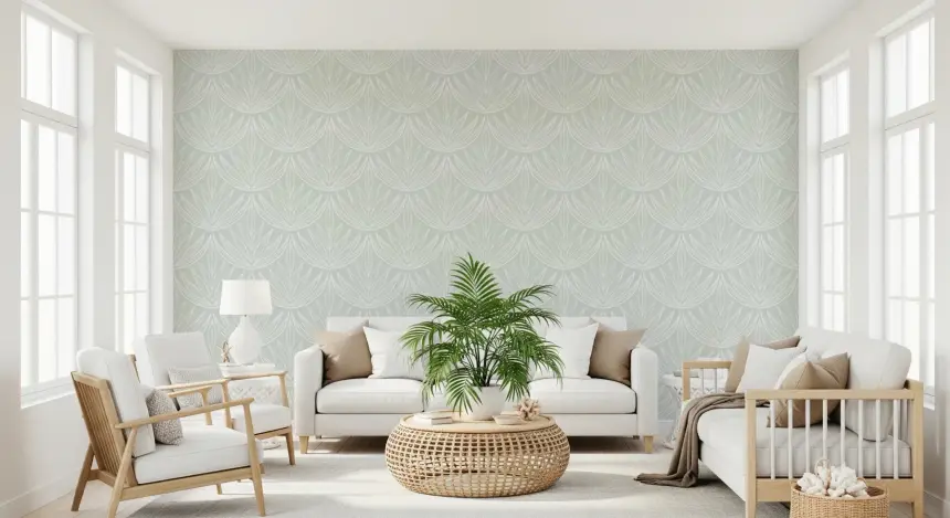Botanical Breeze Wallpaper
