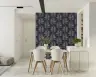 Rainbow Leaf Patterned Navy Wallpaper 7