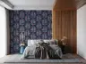 Rainbow Leaf Patterned Navy Wallpaper 8