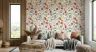 Watercolor Red Poppy Blue Daisy Meadow Wallpaper 8