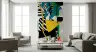 Vibrant Abstract Geometric Collage Wall Mural 8