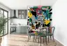Vibrant Abstract Geometric Collage Wall Mural 7