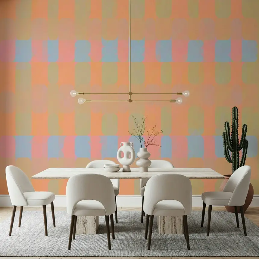 Bright Day Geometry Wall Mural