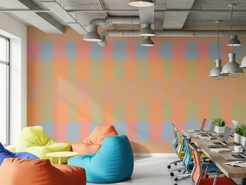Bright Day Geometry Wall Mural