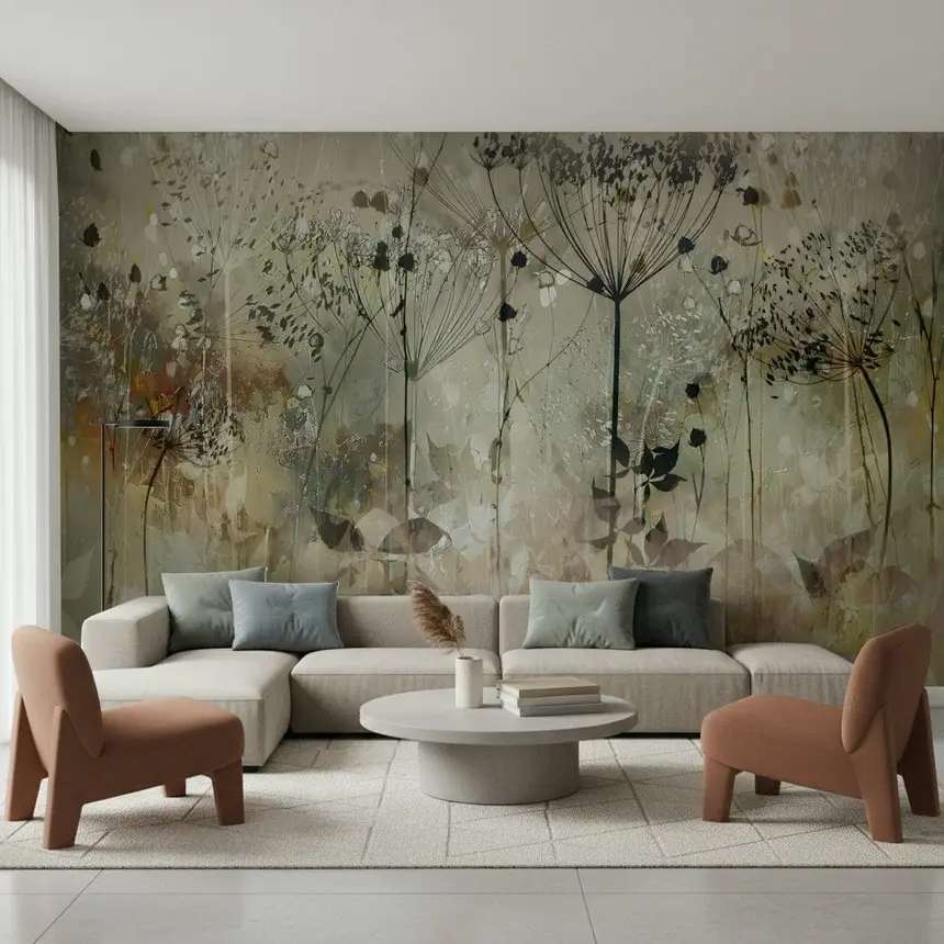 Floral Echoes Wall Mural -2341454