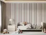 Minimalist Burgundy Vertical Stripe Wallpaper 7