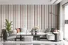 Minimalist Burgundy Vertical Stripe Wallpaper 5