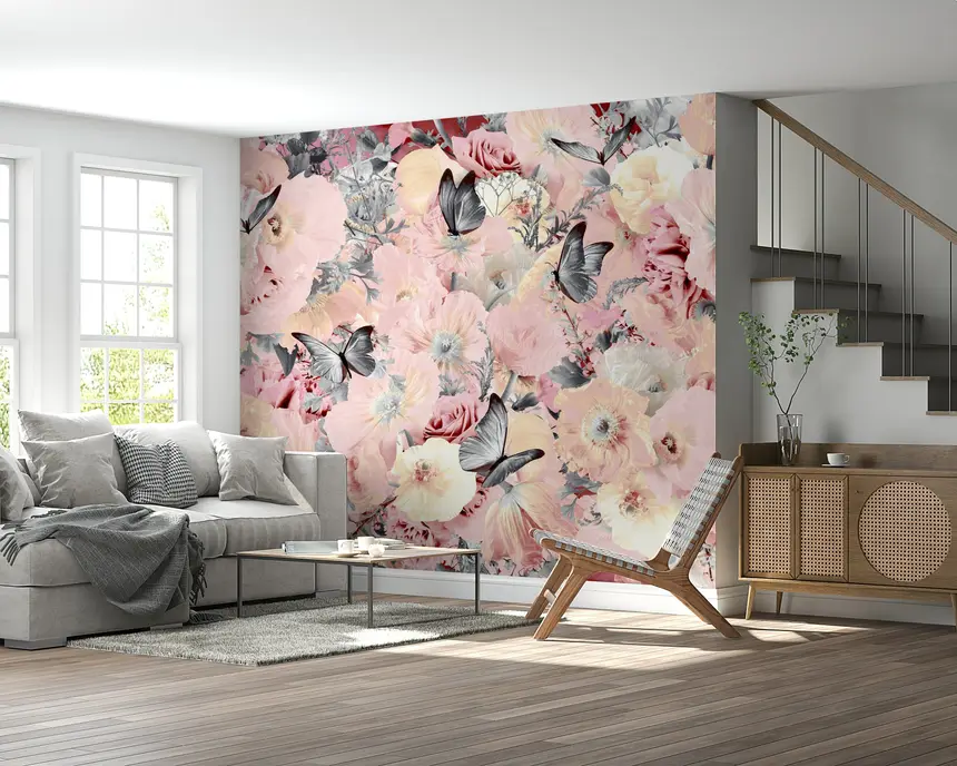 Butterfly Blooms Wall Mural -2620663