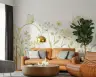 Serene Watercolor Butterflies and Wildflowers Wall Mural 8