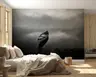 Misty Lake Canoe Scenic Wall Mural 7