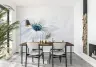 Ethereal Blue Center Bloom Wall Mural 8