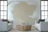 Abstract Earth Tone Organic Lines Wall Mural 8